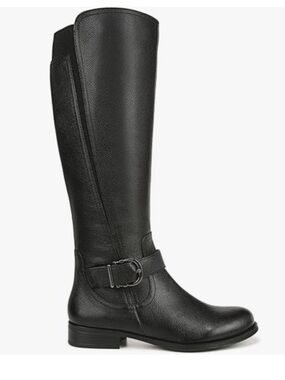 Naturalizer Jaya Leather Riding Boots In Black Women’s Size 8.5 Wide Calf New